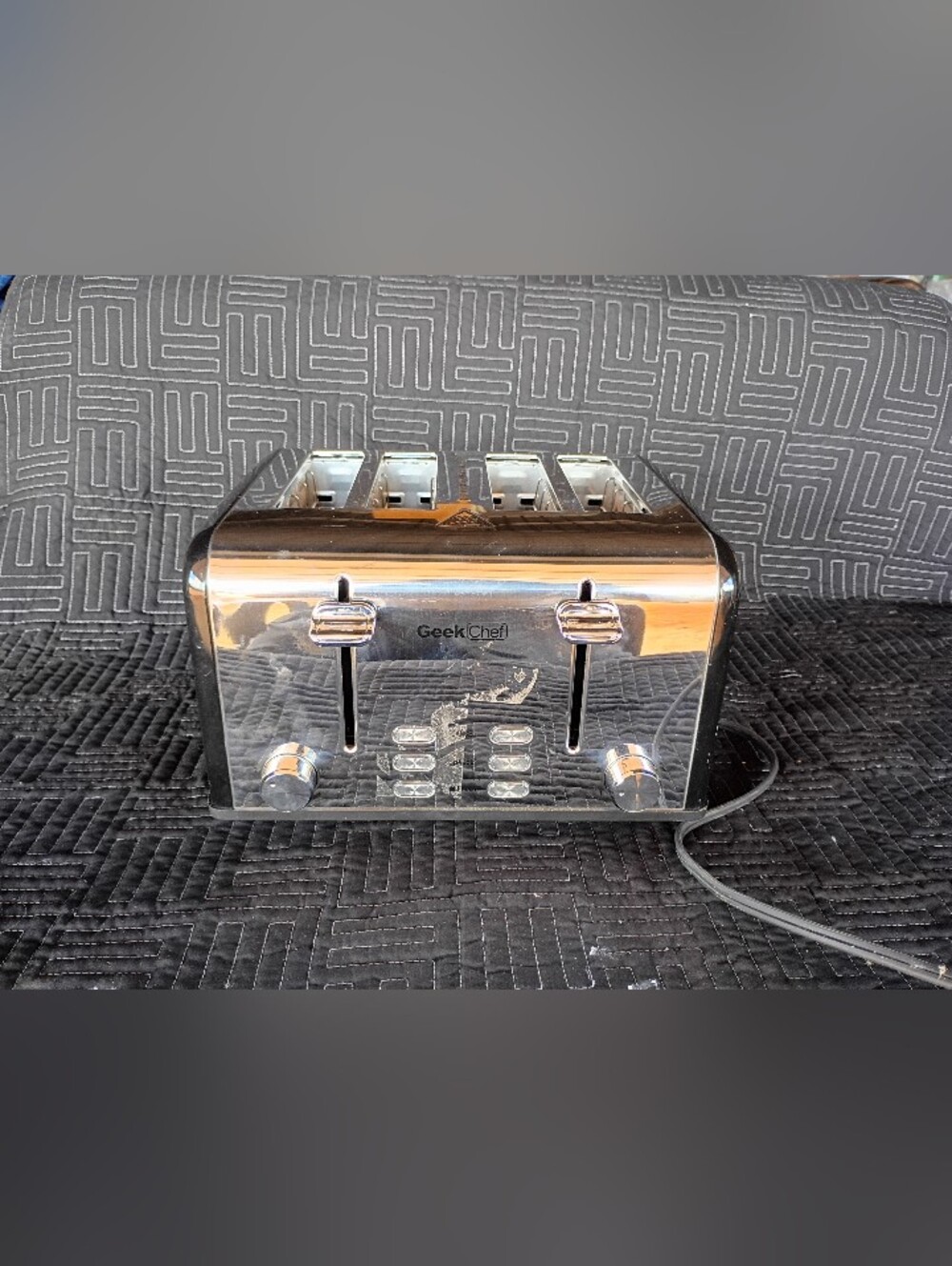 Geek Chef 4-Slot Stainless Steel Toaster - Chrome